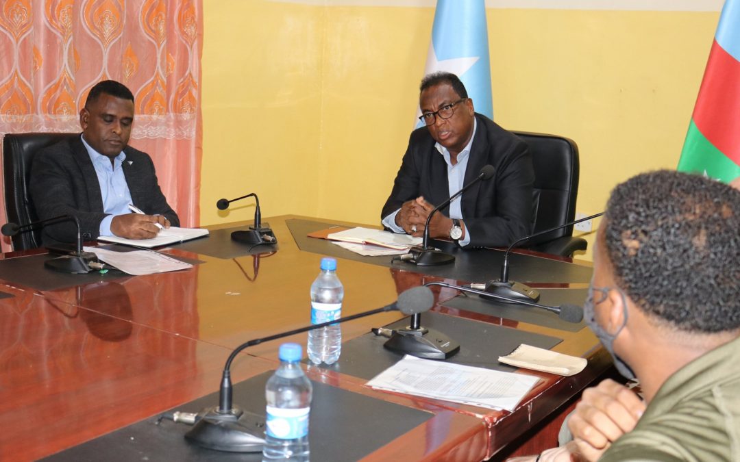Guddoomiyaha Golaha wakiilada Dowlad Goboleedka KGS Amb. Dr. Ali Said Faqi ayaa shir la qaatey Saraakiil ka socoda Dowladda Mareykanka