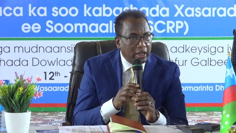 Guddoomiyaha Baarlamaanka Koonfur Galbeed Ambassator Dr. Ali Said  Faqi ayaa