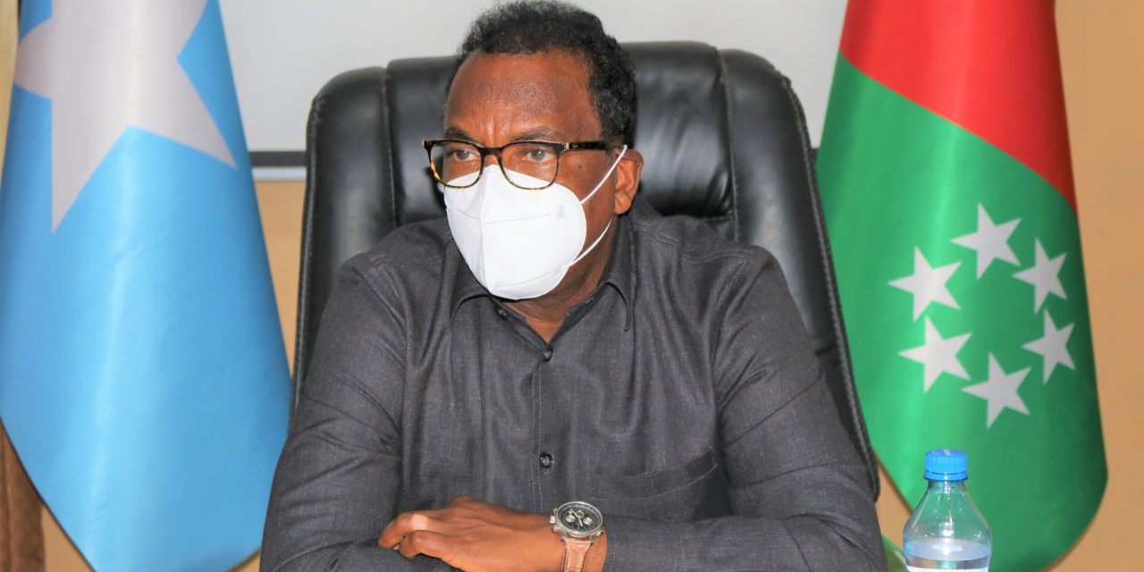 Kusimaha Madaxweynaha ahna Guddoomiyaha Golaha Wakiilada Dowlad Goboleedka Koonfur Galbeed Soomaaliya  Amb Dr Cali Saciid Faqi ayaa Maanta shir