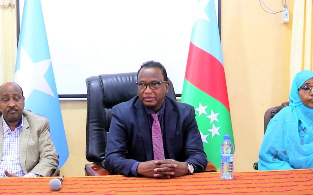 Guddoomiyaha Golaha Wakiilada Dowlad Goboleedka Koonfur galbeed Soomaaliya Amb Dr Cali Saciid Faqi ayaa Maanta Magaalada Baydhabo tababar ugu furey