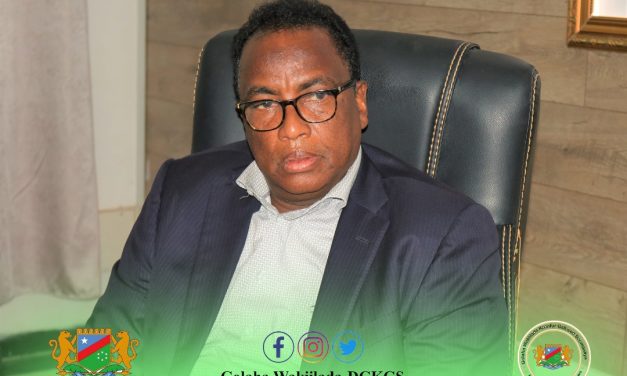 Guddoomiyaha Golaha Wakiilada Dowlad Goboleedka KGS Dr Cali Saciid Faqi
